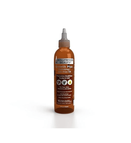 Hollywood Beauty Growth+: Hydrating/Anti-Frizz Oil With Jojoba 4 Oz - USA Beauty Imports Online