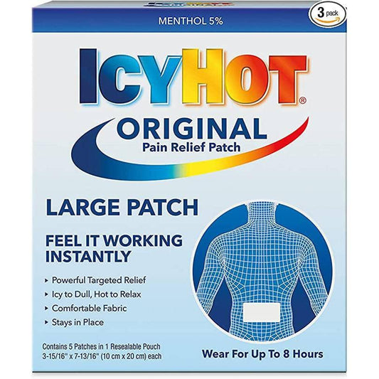 Icy Hot Original Pain Relief Large Patch 5pcs - African Beauty Online