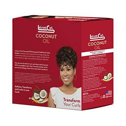 LEISURE CURL COCONUT OIL COLD WAVE CURLY SYSTEM - African Beauty Online