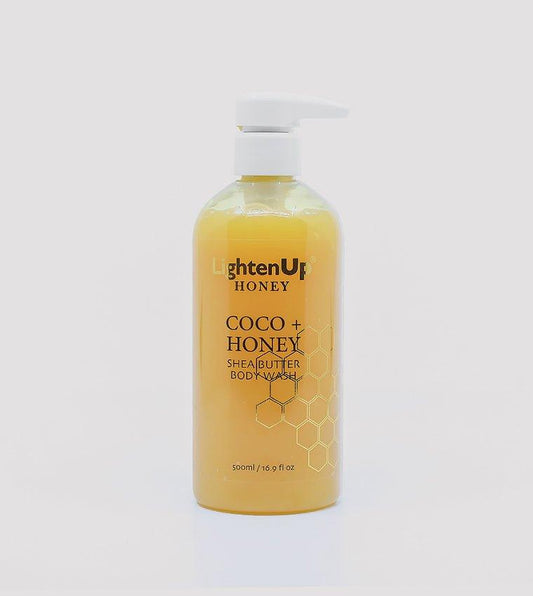 Lighten Up Coco + Honey Shea Butter Body Wash 16.9oz - USA Beauty Imports Online