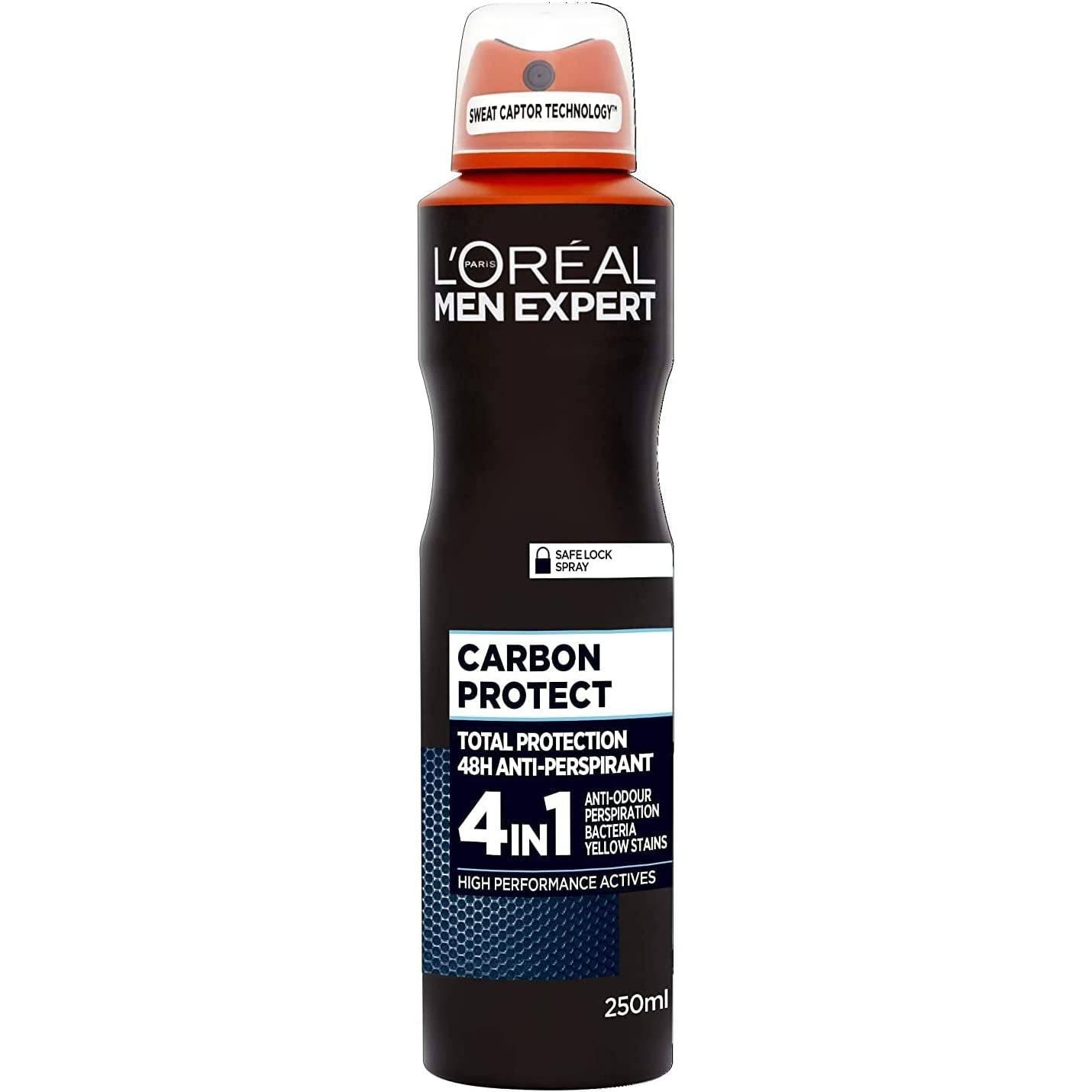 Loreal-Men-Carbon-Protect-Deo-Spray-250Ml - African Beauty Online