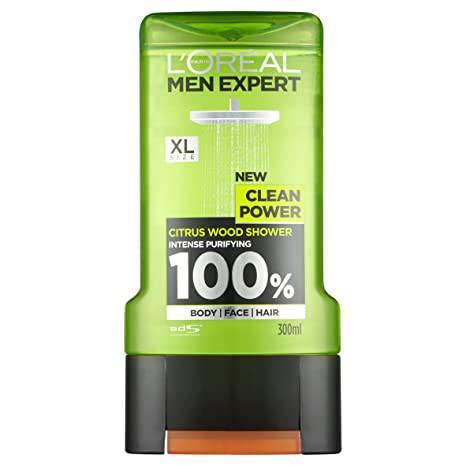 LOREAL MEN CLEAN POWER SHOWER GEL 300ML - African Beauty Online