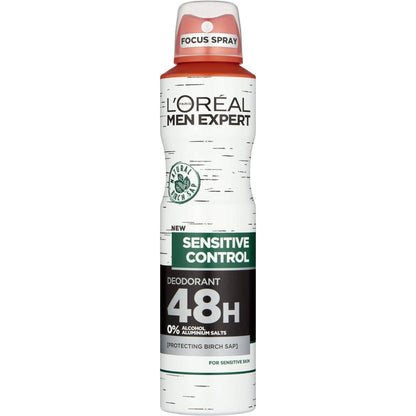 LOREAL MEN SENSITIVE CONTROL DEO SPARY 250ML - African Beauty Online