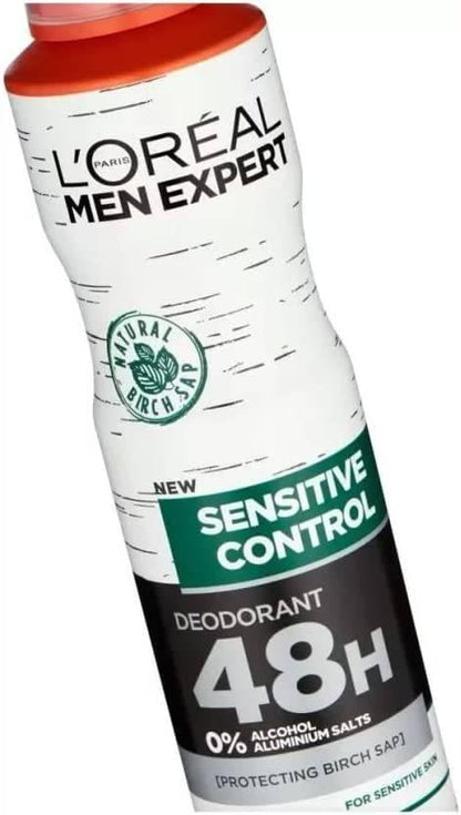 LOREAL MEN SENSITIVE CONTROL DEO SPARY 250ML - African Beauty Online