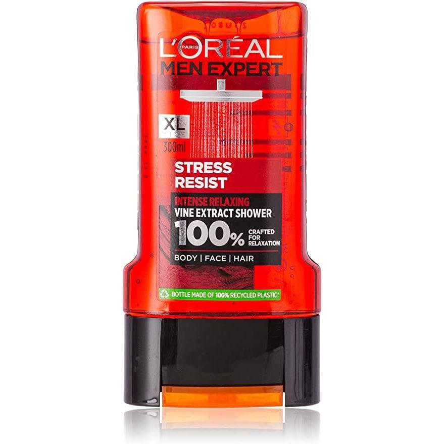 LOREAL MEN STRESS RESIST SHOWER GEL 300ML - African Beauty Online