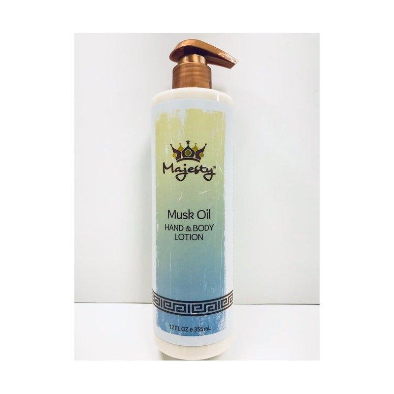 Majesty Musk Oil Hand & Body Lotion, 12oz - African Beauty Online