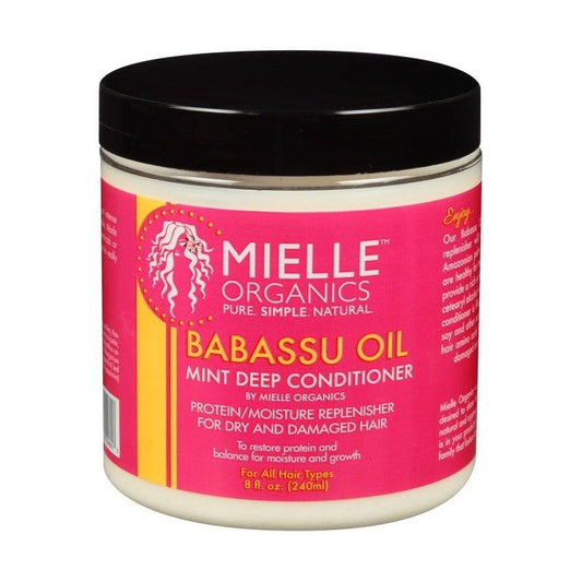 Mielle-Organics-Babassu-Oil-Mint-Deep-Conditioner-8Oz - African Beauty Online