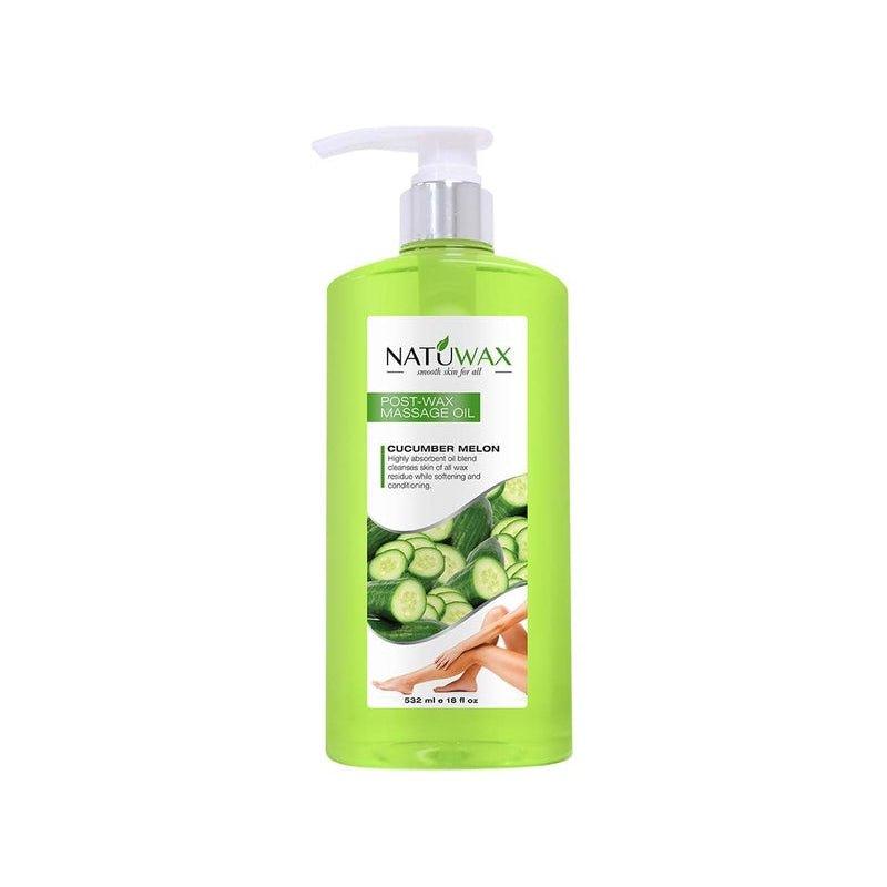 Natuwax-Cucumber-Melon-Post-Wax-Massage-Oil-18Oz - African Beauty Online