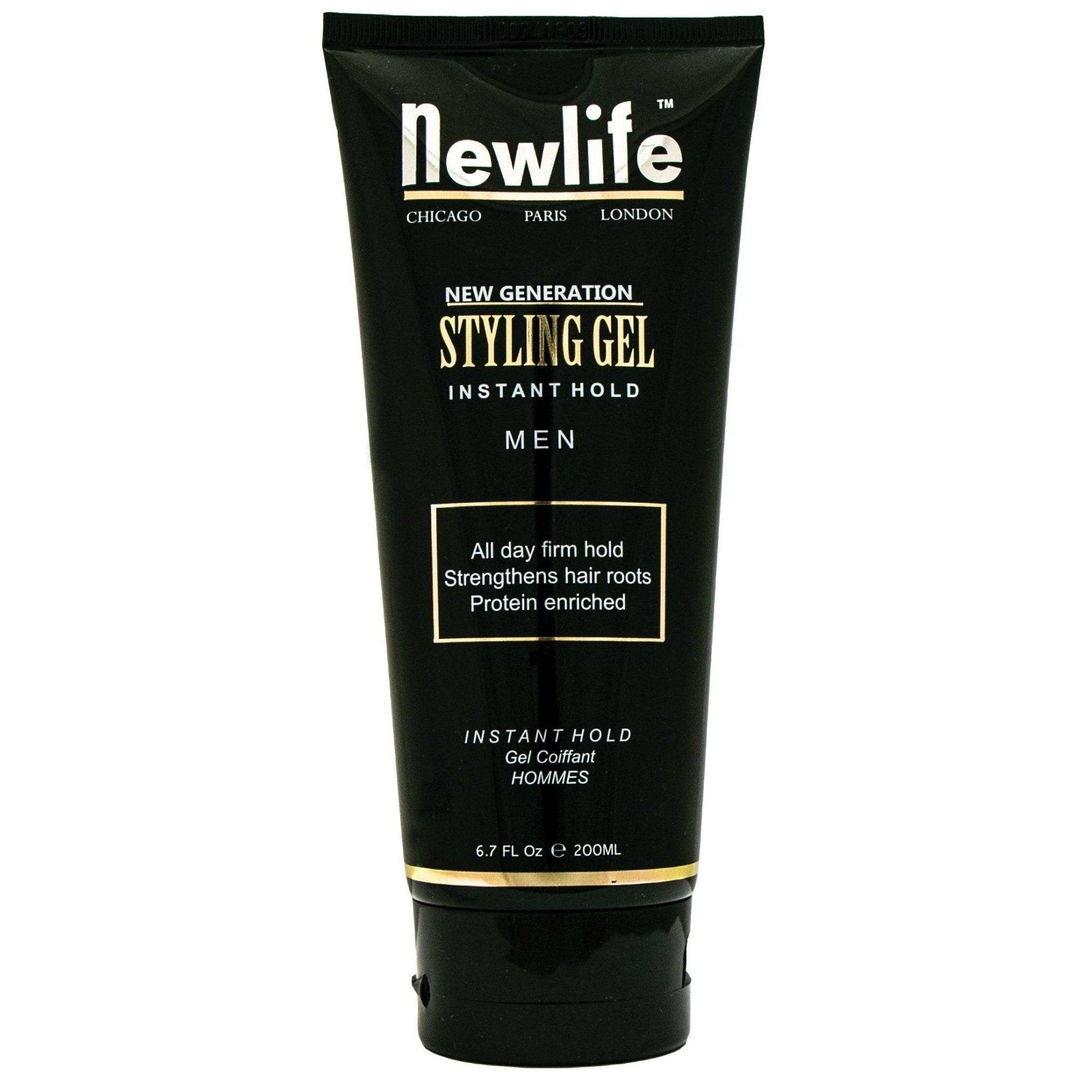 Newlife-Men-Instant-Hold-Styling-Gel-6-7Oz - African Beauty Online