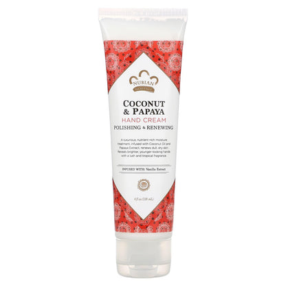 NUBIAN COCONUT & PAPAYA HAND CREAM 4OZ - African Beauty Online