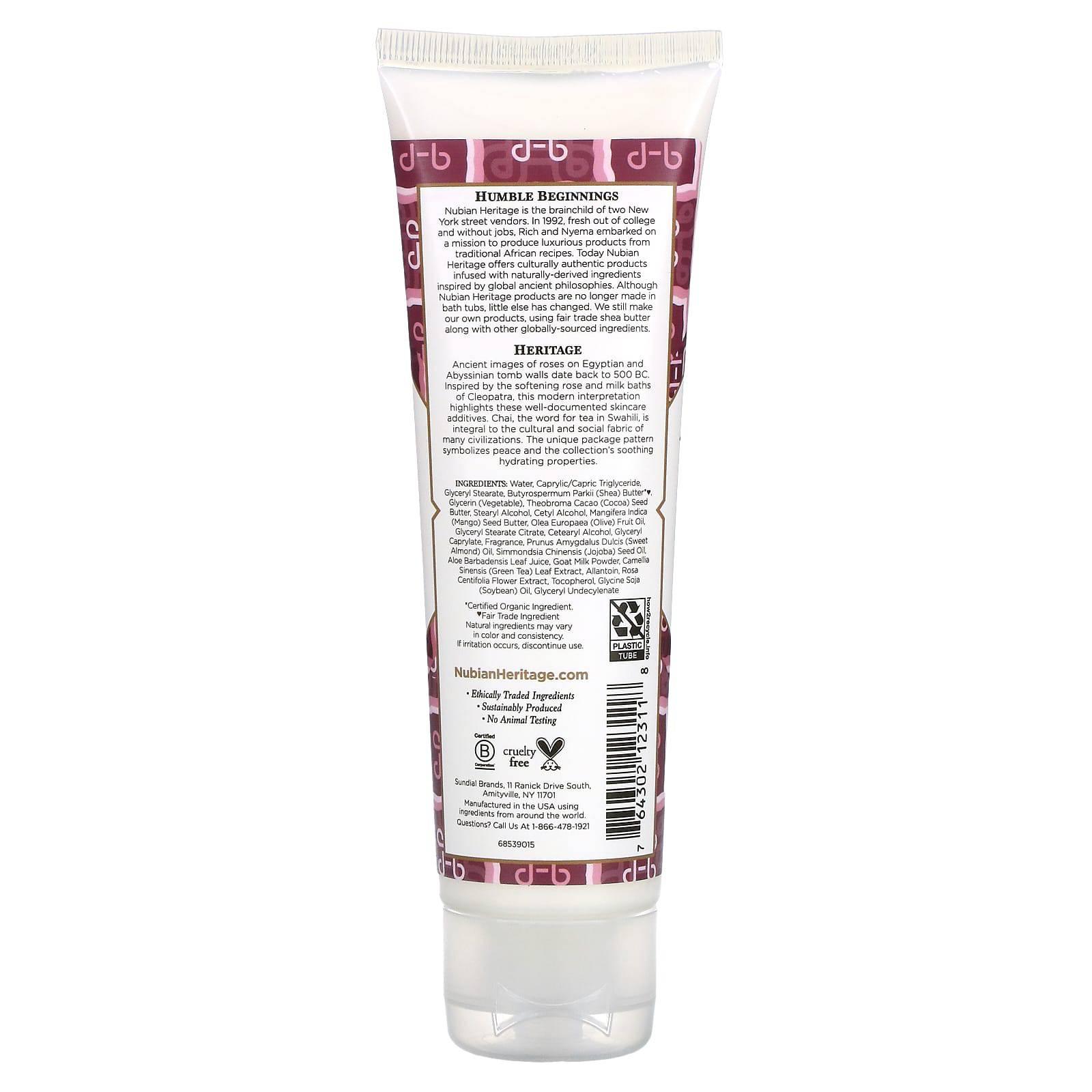 NUBIAN GOAT'S MILK & CHAI HAND CREAM 4OZ - African Beauty Online