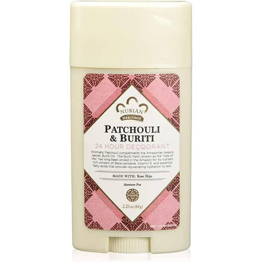 NUBIAN PATCHOULI & BURITI 24 HOUR DEODORANT 2.25OZ - African Beauty Online