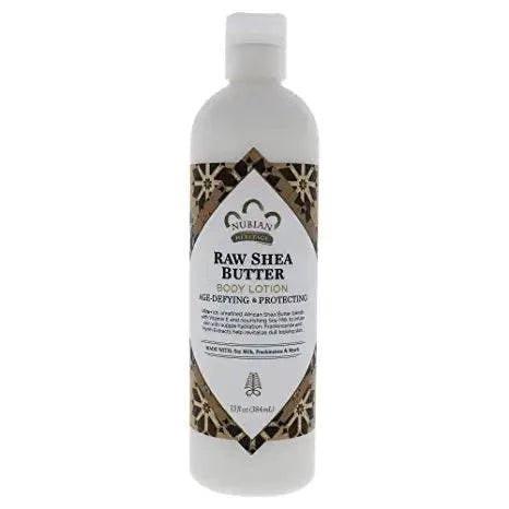 NUBIAN RAW SHEA BUTTER BODY LOTION 13OZ - African Beauty Online