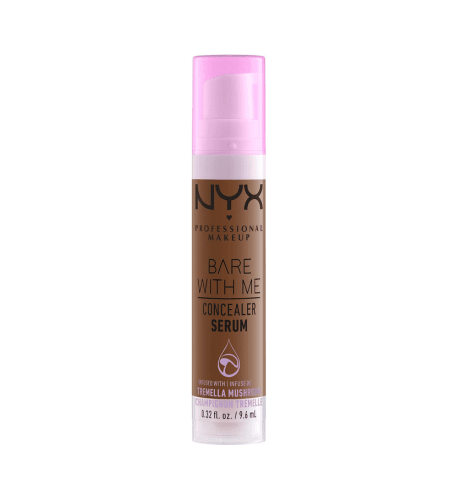 NYX PROFESSIONAL MAKEUP Bare With Me Concealer Serum, Up To 24Hr Hydration - Mocha - USA Beauty Imports Online