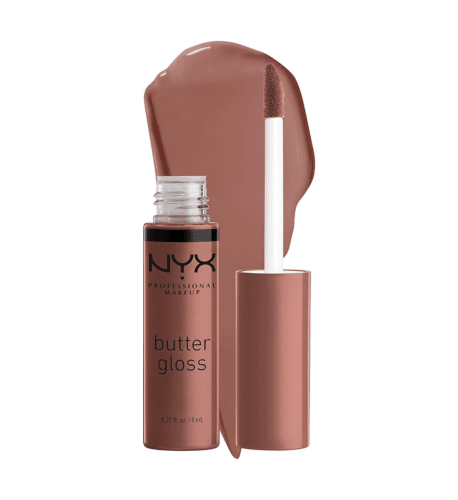 NYX PROFESSIONAL MAKEUP Butter Gloss Brown Sugar, Non-Stick Lip Gloss - Butterscotch - USA Beauty Imports Online