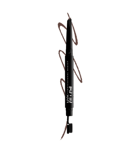 NYX PROFESSIONAL MAKEUP Fill & Fluff Eyebrow Pomade Pencil, Chocolate 04 - USA Beauty Imports Online