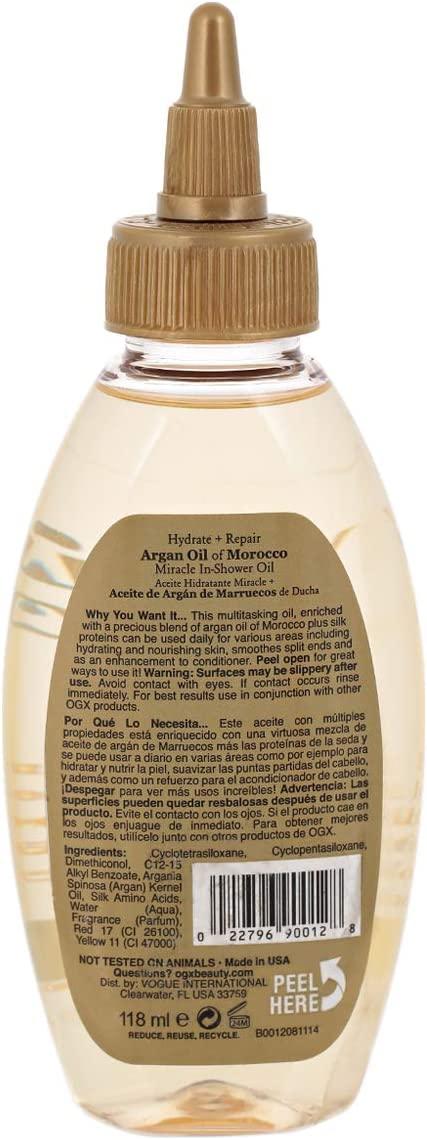 OGX Argan Oil Morocco Shower Oil 4OZ - African Beauty Online