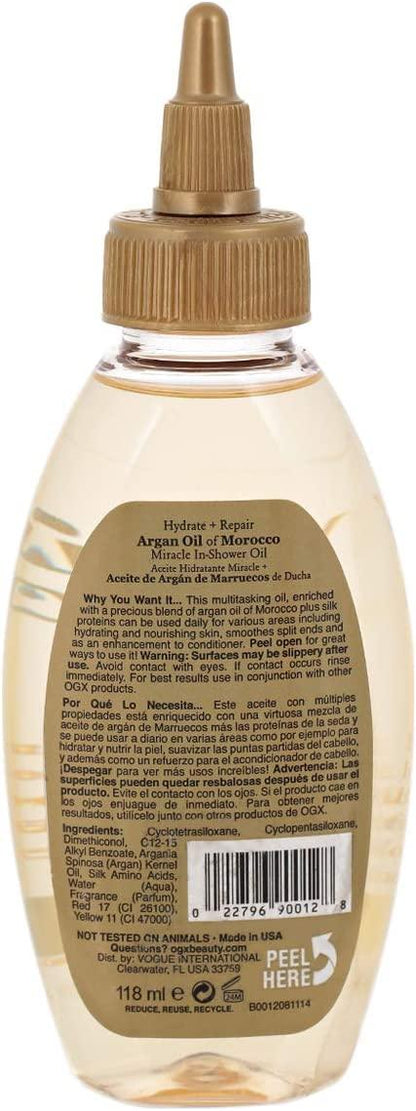 OGX Argan Oil Morocco Shower Oil 4OZ - African Beauty Online