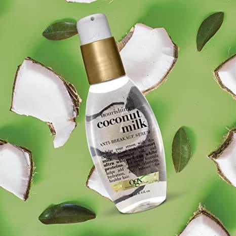 OGX COCONUT MILK ANTI-BREAKAGE SERUM 4OZ - African Beauty Online