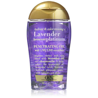 OGX Lavender Platinum Penetrating Oil 3.3OZ - African Beauty Online