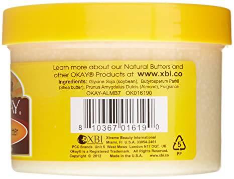 OKAY HONEY & ALMOND BODY BUTTER 7OZ - African Beauty Online