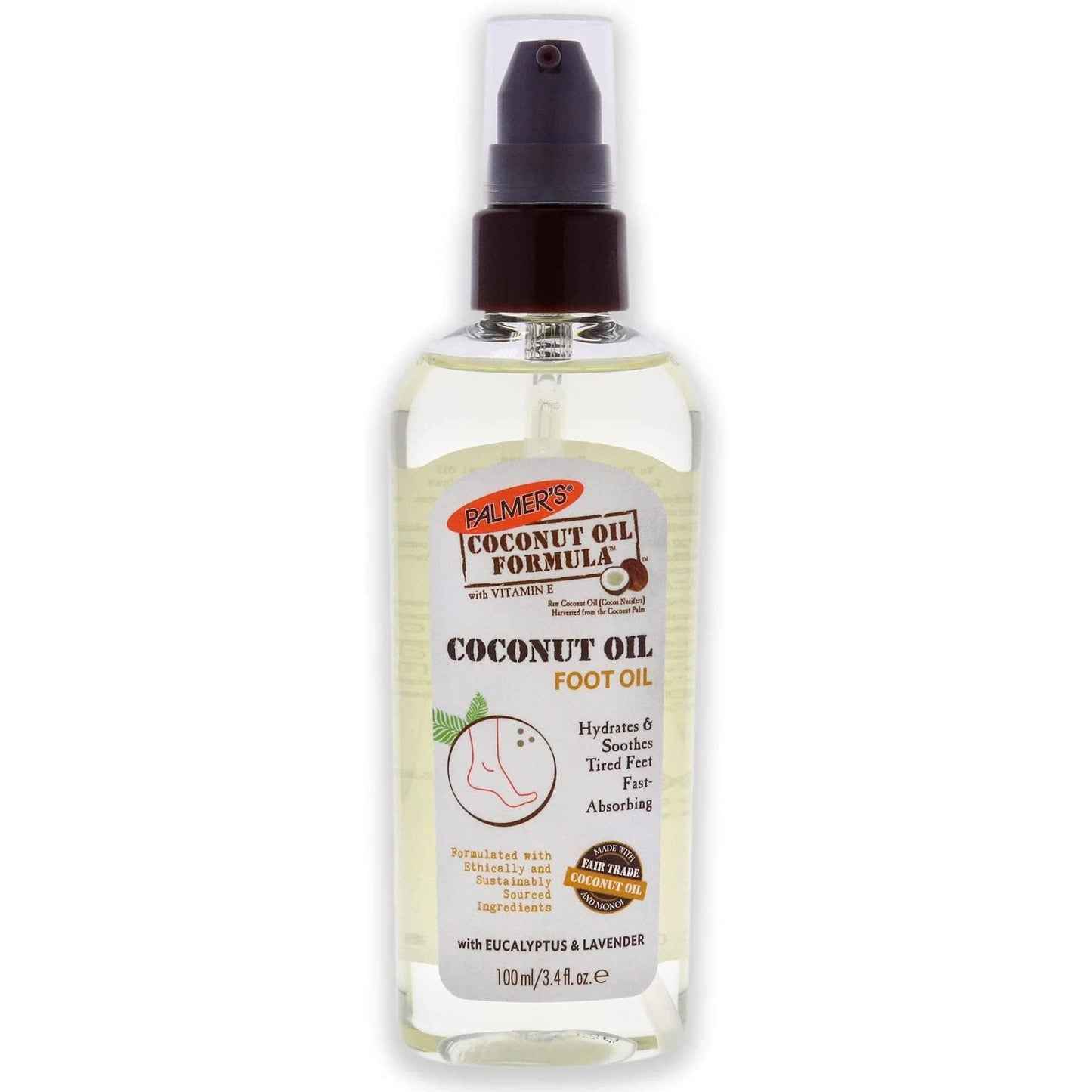 PALMER'S COCONUT FOOT OIL 3.4OZ - African Beauty Online