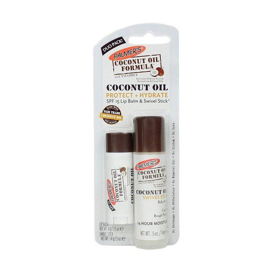 Palmers-Coconut-Oil-Formula-Protect-And-Hydrate-Duo-Pack-Spf-15-Lip-Balm-And-Multi-Purpose-Swivel-Stick - African Beauty Online