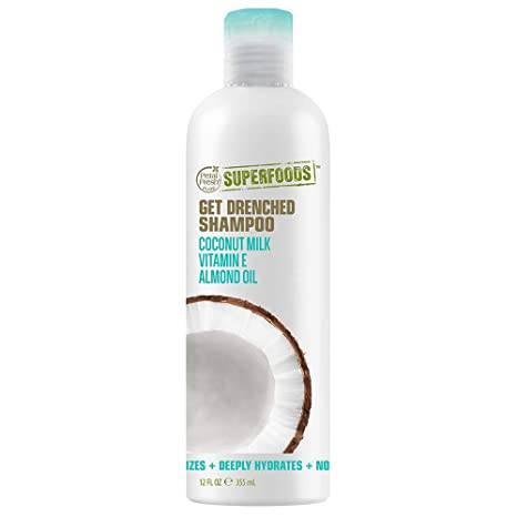 Petal Fresh Super Foods Get Drenched Coconut Milk, Vitamin E, Almond Oil Shampoo, 12oz - African Beauty Online