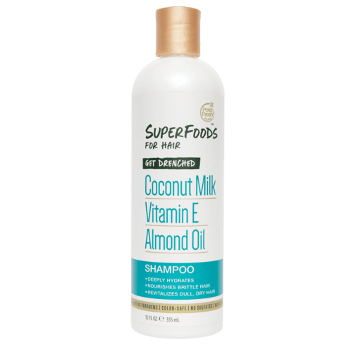 Petal Fresh Super Foods Get Drenched Coconut Milk, Vitamin E, Almond Oil Shampoo, 12oz - African Beauty Online