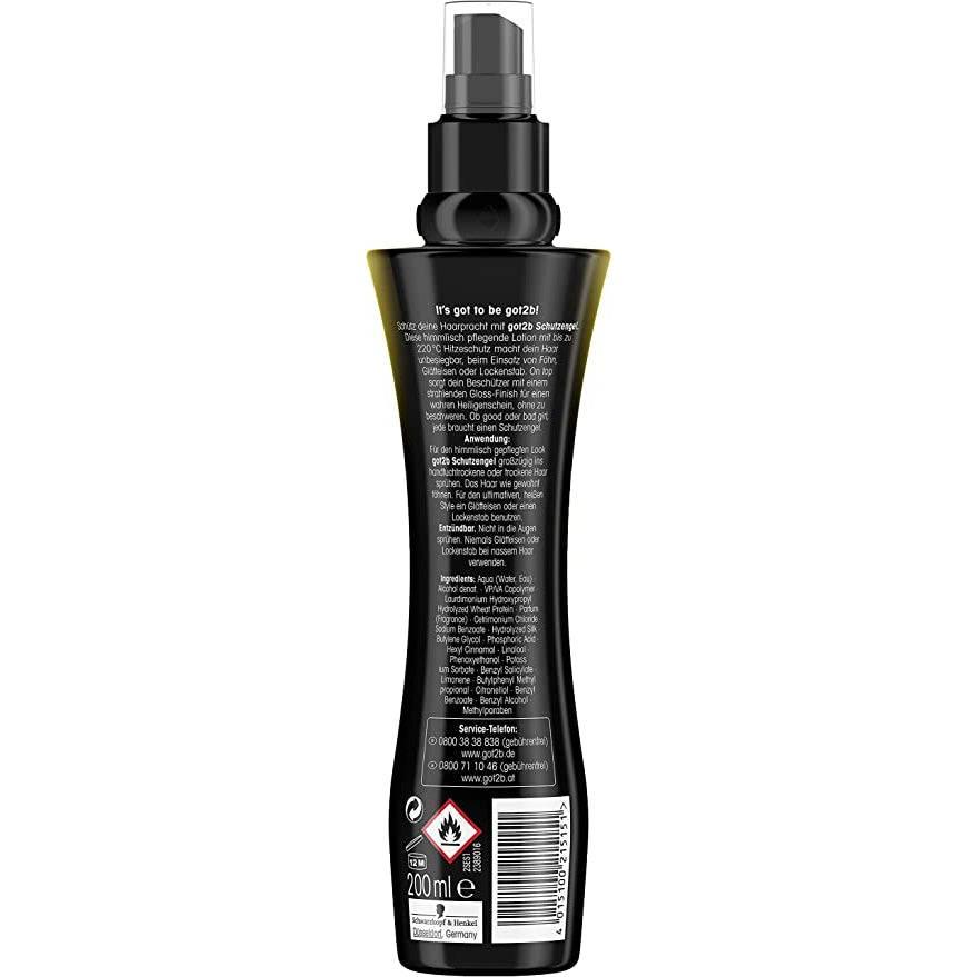 Schwarzkopf got2b Guardian Angel Heat Protection Spray, finish for hairstyles with flat iron, hair straightener, curling iron & blow dryer 200ml - African Beauty Online