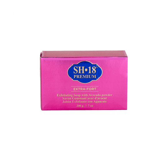 Sh-18-Premium-Extra-Fort-Exfoliating-Soap-With-Avocado-Powder-200G - African Beauty Online