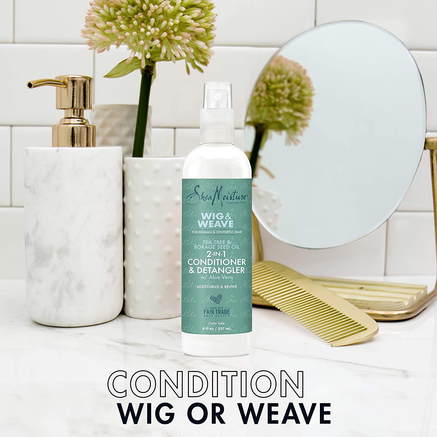 Shea Moisture 2in1 Conditioner and Detangler Leave-In Conditioner for Wig 8 Ounce - African Beauty Online