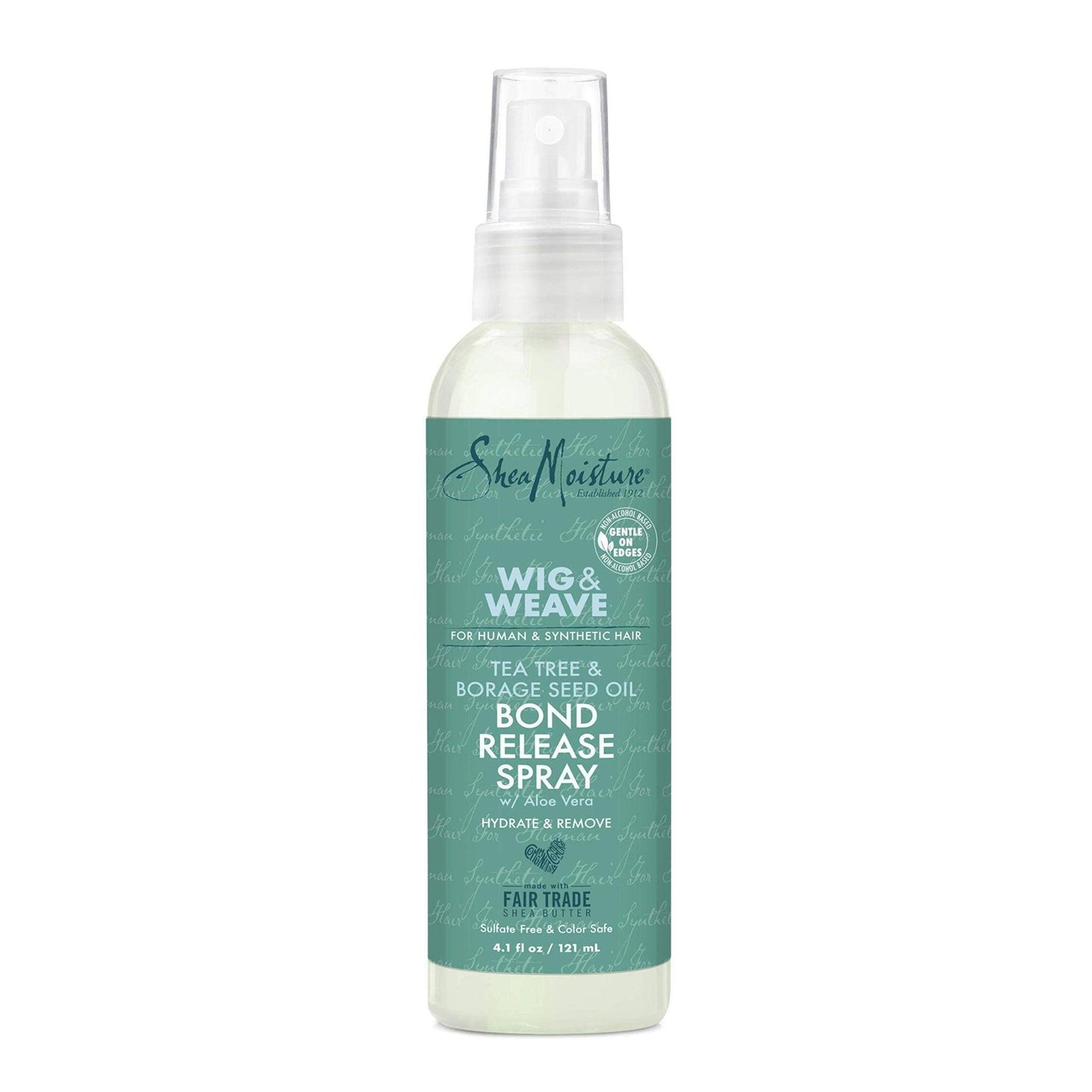 Shea Moisture Bond Release Hair Spray for Wig and Weave, Tea Tree and Borage Seed, Alcohol Free Hairspray, 4.1 Oz 4.1 Ounce - African Beauty Online