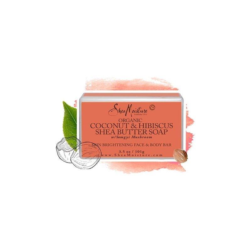 Shea-Moisture-Coconut-Hibiscus-Shea-Butter-Soap-3-5Oz - African Beauty Online