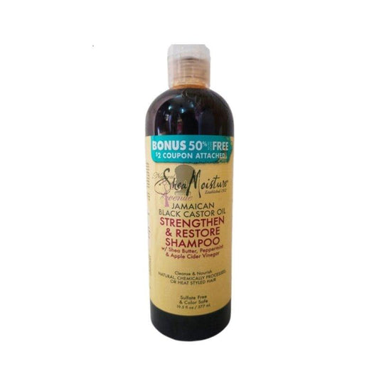 Shea-Moisture-Jamaican-Black-Castor-Oil-Strengthen-Restore-Shampoo-19-5Oz - African Beauty Online