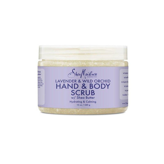 Shea-Moisture-Lavender-Wild-Orchid-Hand-Body-Scrub-12Oz - African Beauty Online