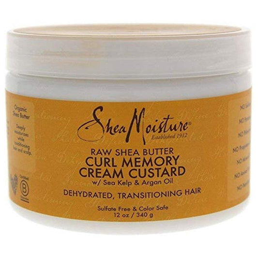 Shea-Moisture-Raw-Shea-Butter-Curl-Memory-Cream-Custard-12Oz - African Beauty Online