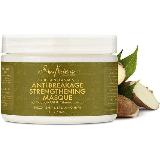 Shea-Moisture-Yucca-Plantain-Anti-Breakage-Strengthening-Masque-12Oz - African Beauty Online