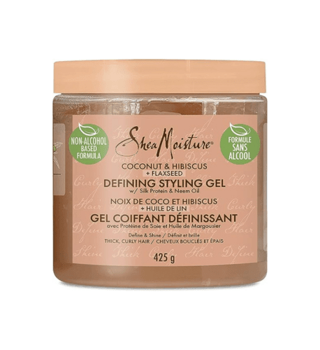 SheaMoisture Defining Styling Gel For Thick, Curly Hair Coconut and Hibiscus Paraben-Free Frizz Control Styling Gel 15 oz - African Beauty Online