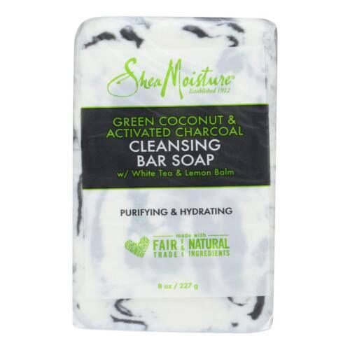 Sm-Green-Coconut-Charcoal-Cleansing-Bar-Soap-8Oz - African Beauty Online