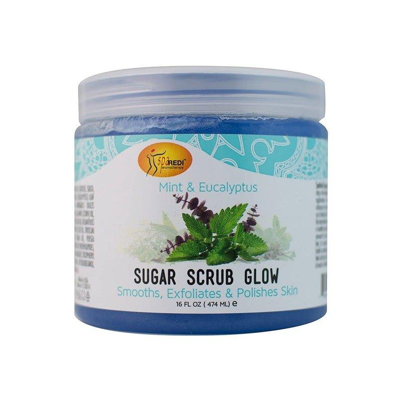 Spa-Redi-Mint-Eucalyptus-Sugar-Scrub-Glow-16Oz - African Beauty Online