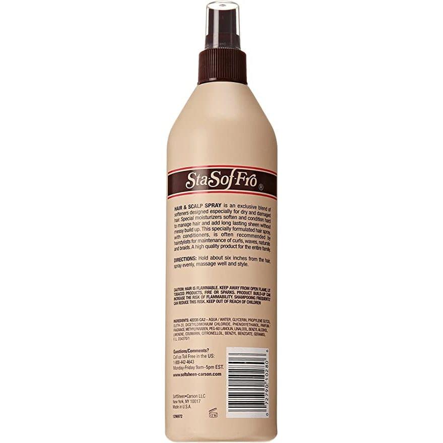 STA-SOF-FRO HAIR & SCALP SPRAY COMB OUT CONDITIONER 16OZ - African Beauty Online