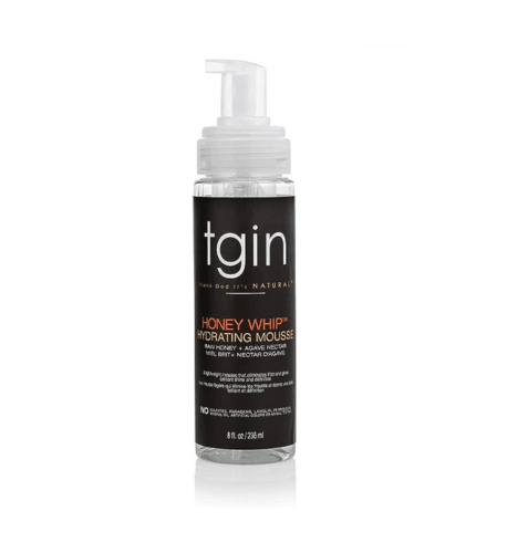 tgin Honey Whip Hydrating Mousse for Natural Hair - Dry Hair - Textured Hair - Curly Hair - Damaged Hair- 8oz - African Beauty Online