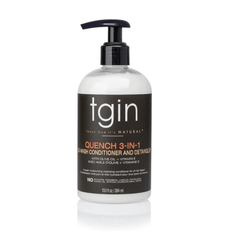 TGIN Quench 3-in-1 Co-Wash Conditioner and Detangler For Dry Hair - Curly Hair - 13 Oz - African Beauty Online