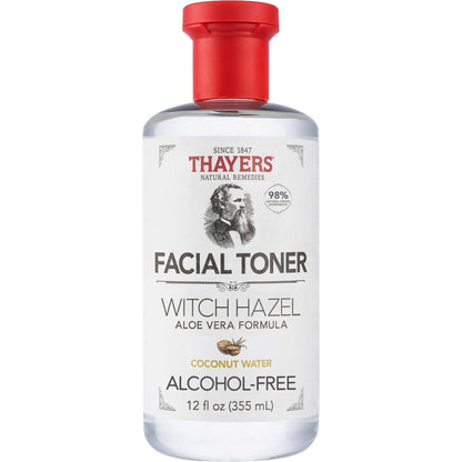 THAYERS Alcohol-Free Coconut Water Witch Hazel Facial Toner with Aloe Vera Formula, 12 oz Coconut Water 12 Fl Oz - African Beauty Online