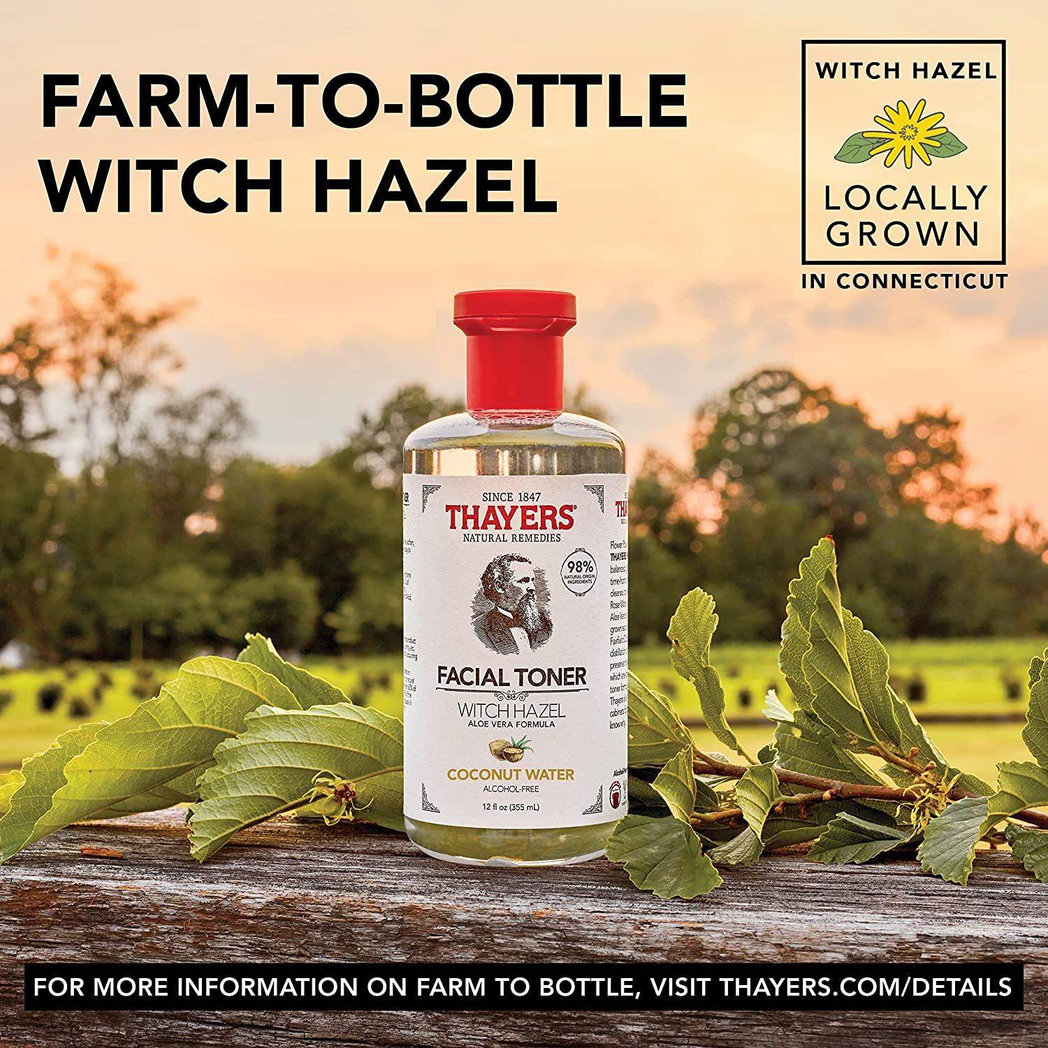 THAYERS Alcohol-Free Coconut Water Witch Hazel Facial Toner with Aloe Vera Formula, 12 oz Coconut Water 12 Fl Oz - African Beauty Online