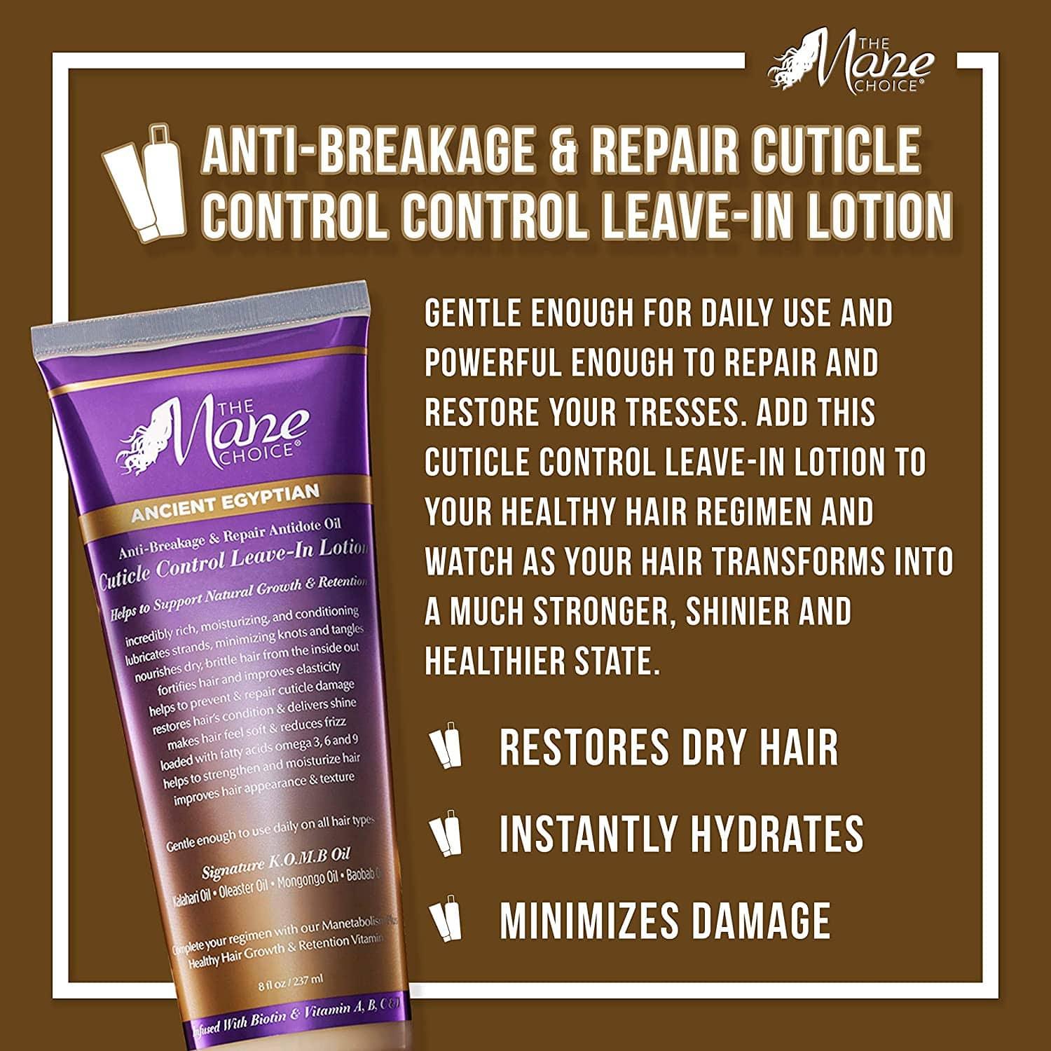 The Mane Choice Ancient Egyptian Anti-Breakage and Repair Antidote Leave-In Lotion  8 Ounces - African Beauty Online