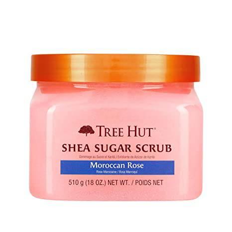 TREE HUT [MOROCCAN ROSE] SHEA SUGAR SCRUB 18OZ - African Beauty Online