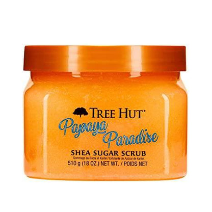 TREE HUT [PAPAYA PARADISE] SHEA SUGAR SCRUB 18OZ - African Beauty Online