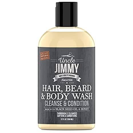 UNCLE JIMMY HAIR, BEARD & BODY WASH 12OZ - African Beauty Online